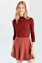 Urban Outfitters Silence + Noise Spin City Knit Skater Skirt,rust,s