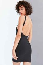 Urban Outfitters Motel Mergy Low Armhole Tank Mini Dress,black,l