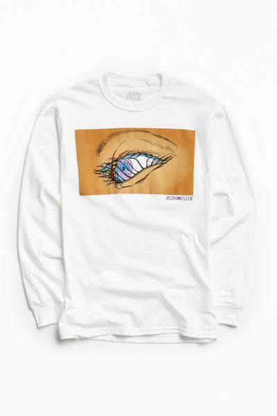 Urban Outfitters Aeon Flux Eye Fly Long Sleeve Tee
