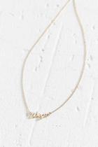 Urban Outfitters Zodiac Nameplate Necklace,virgo,one Size
