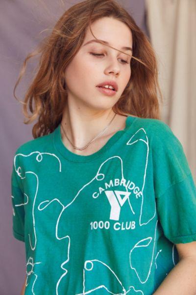 Uo Design X Urban Renewal Abstract Painted Faces Tee