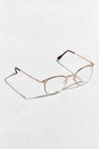 Urban Outfitters Round Metal Frame Readers,bronze,one Size