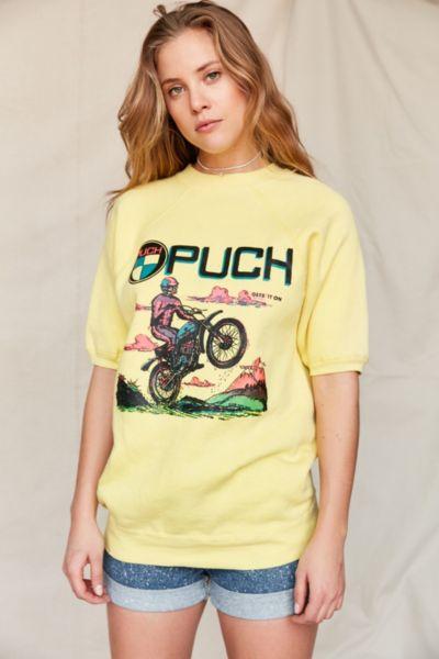 Urban Renewal Vintage Puch Racing Short Sleeve Sweatshirt