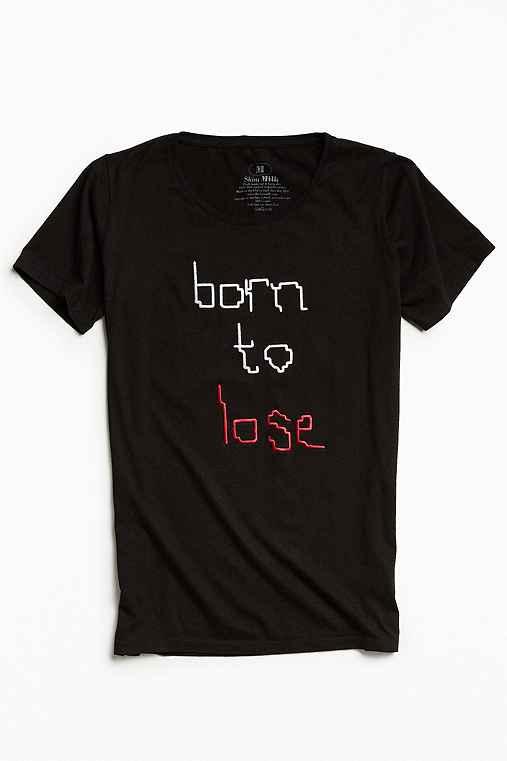 Urban Outfitters Skim Milk Born To Lose Tee,black,s