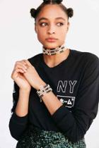 Urban Outfitters Venessa Arizaga Whatcha Say Pearl Choker Necklace,white,one Size