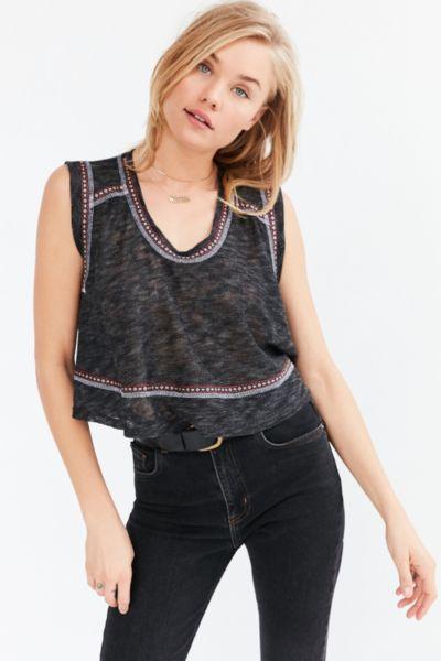 Ecote Andy Embroidered Tank Top