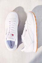 Urban Outfitters Reebok Classic Gum Sole Sneaker,white,7.5