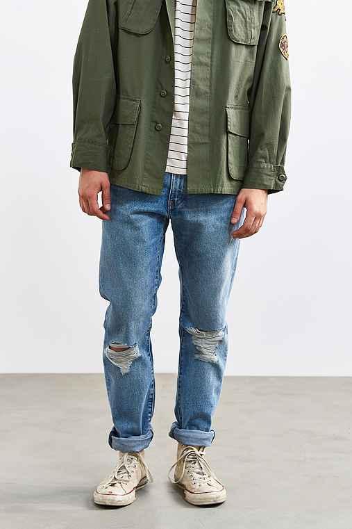 Urban Outfitters Levi's 505c Joey Destructed Slim Jean,vintage Denim Medium,33/32
