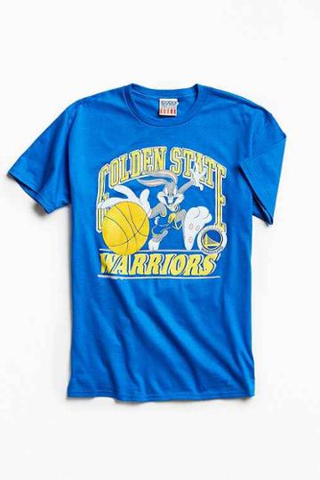 Urban Outfitters Junk Food Looney Tunes Golden State Warriors Tee,blue,s