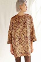 Urban Outfitters Urban Renewal Remade Brocade Sack Dress,rust,m/l