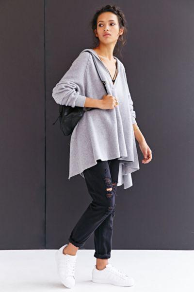 Urban Outfitters Project Social T V-neck Hooded Top