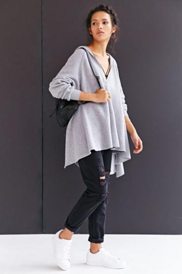 Urban Outfitters Project Social T V-neck Hooded Top