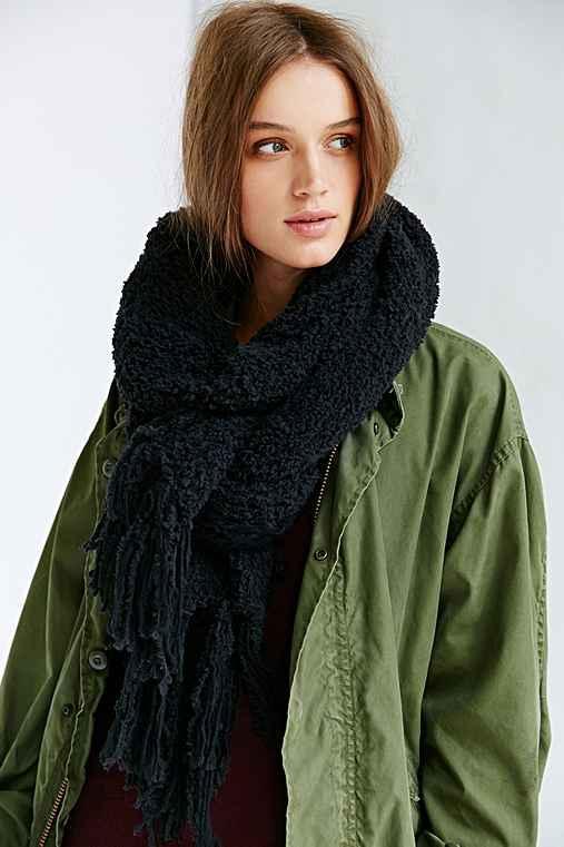 Plush Mix Knit Scarf