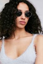 Urban Outfitters 1992 Slim Oval Sunglasses,gold,one Size