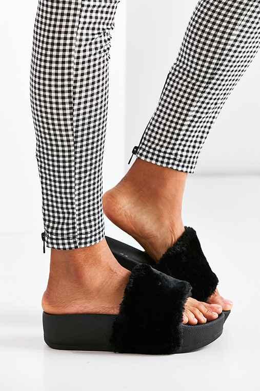 Urban Outfitters Jeffrey Campbell Lucky Me Platform Slide,black,6