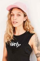 Urban Outfitters The Style Club Suede Baseball Hat,pink,one Size