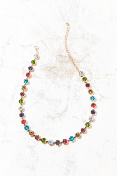 Urban Outfitters Eleni Rainbow Choker Necklace