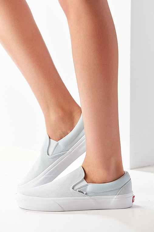 Urban Outfitters Vans Pastel Suede Slip-on Sneaker,sky,w 8/m 6.5