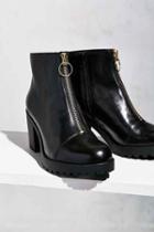 Urban Outfitters Vagabond Grace Front Zip Ankle Boot,black,us 10/eu 40