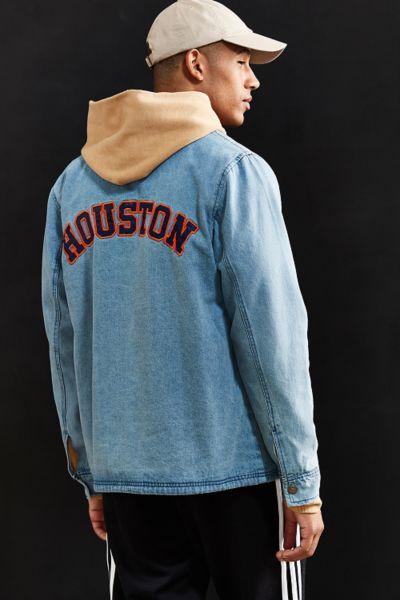 Starter X Uo Houston Denim Coach Jacket
