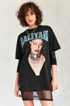 Urban Outfitters Aaliyah Tee,black,l