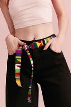 Urban Outfitters Woven Tie Belt,assorted,one Size