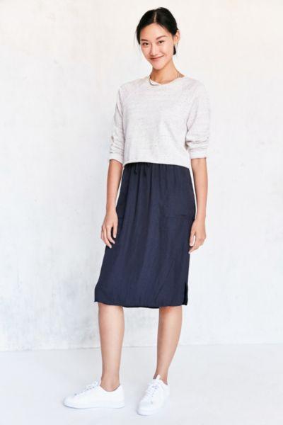 Silence + Noise Dover Pull-on Midi Skirt