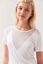 Urban Outfitters Project Social T Midnight Mesh Tee,white,s