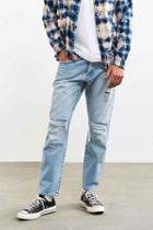 Urban Outfitters Neuw Eastern Block Destructed Boss Cropped Jean,vintage Denim Light,34