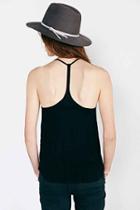 Urban Outfitters Silence + Noise Lina Racerback Tank Top,black,xs