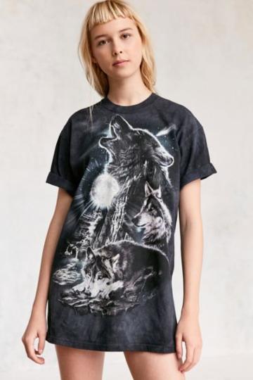 The Mountain Tie-dye Wolves Tee