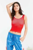 Urban Outfitters Out From Under Charlotte Fishnet Tank Top,red,s
