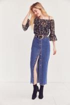 Urban Outfitters Dr. Denim Venla Button-front Maxi Skirt