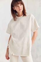 Urban Outfitters Bdg Destroy Oversized Denim Top,white,m
