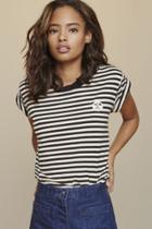 Camp Collection & Uo Logo Striped Ringer Tee