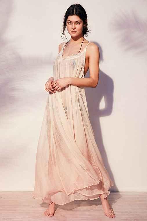 Urban Outfitters Out From Under Marion Midi Cover-up Dress,rose,m/l