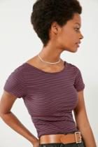 Project Social T Jasmine Scoop-back Striped Tee