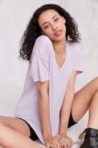 Urban Outfitters Truly Madly Deeply Slouchy Pocket Tee,lavender,m