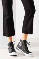 Urban Outfitters Converse Chuck Taylor Perforated Leather Sneaker,black,w 7.5/m 5.5