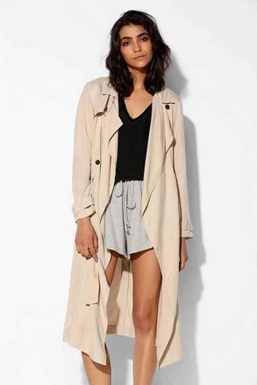 Silence + Noise Drapey Trench Coat