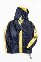 Urban Outfitters Vintage Tommy Hilfiger Navy + Yellow '90s Prep Sport Windbreaker Jacket,navy,one Size