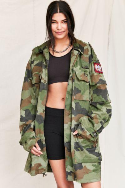 Urban Renewal Vintage Camo Longline Surplus Jacket