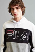 Urban Outfitters Fila Velour Hoodie Sweatshirt,grey,l