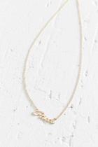 Urban Outfitters Zodiac Nameplate Necklace,pisces,one Size