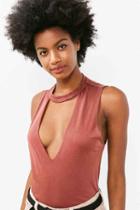 Urban Outfitters Silence + Noise Cut It Out Muscle Tank Top,red,m