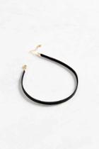 Urban Outfitters Allie Leather Choker Necklace,black,one Size