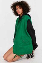 Urban Outfitters Bdg Coach Vest,green,l