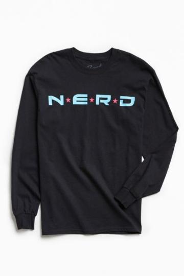 Urban Outfitters Nerd Logo Long Sleeve Tee