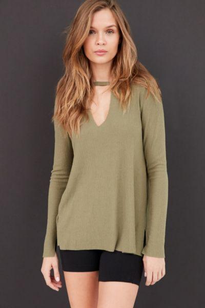 Urban Outfitters Project Social T Irresistible Cutout Deep-v Tee