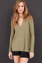 Urban Outfitters Project Social T Irresistible Cutout Deep-v Tee